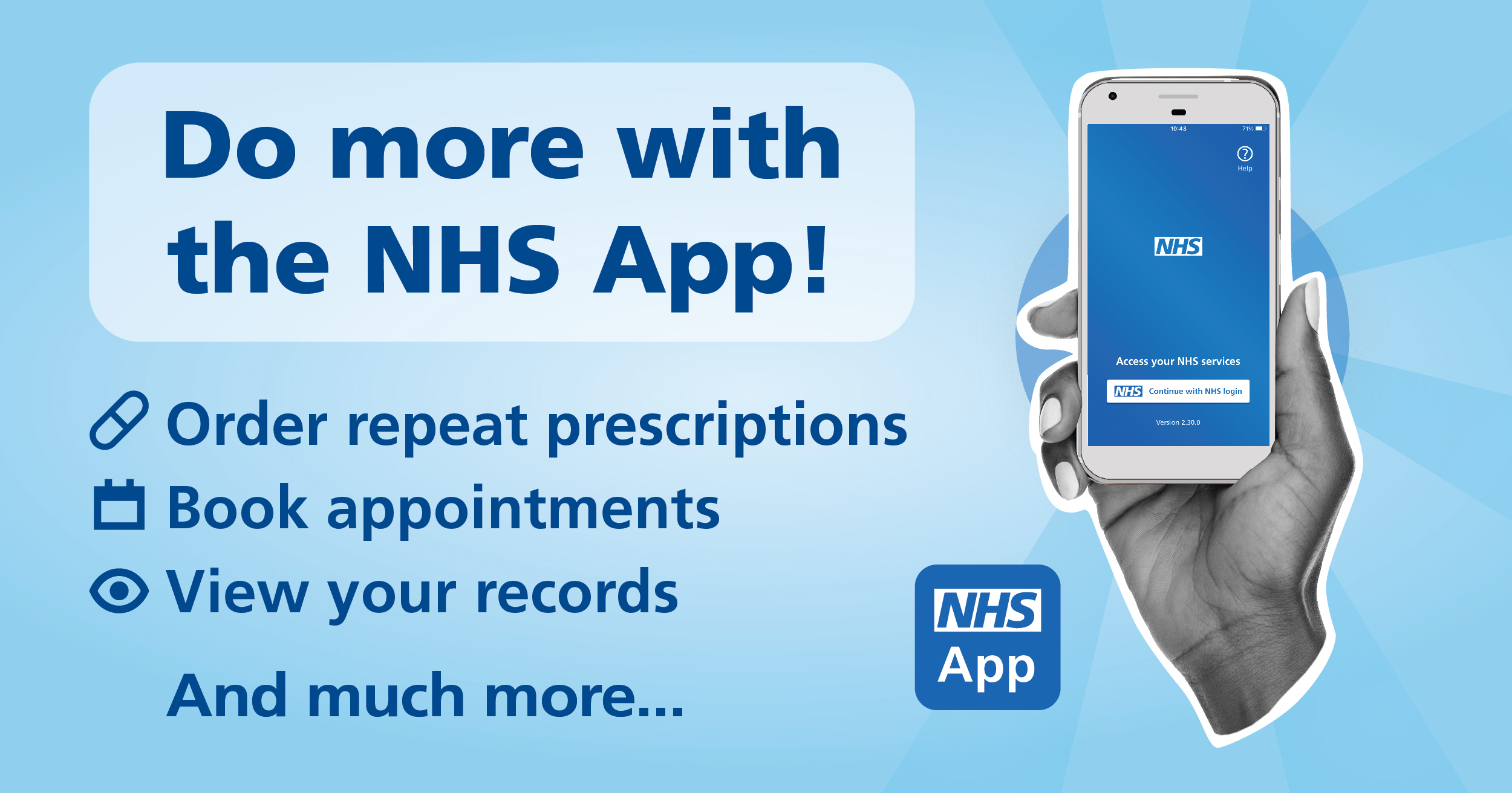 Do more with the NHS app